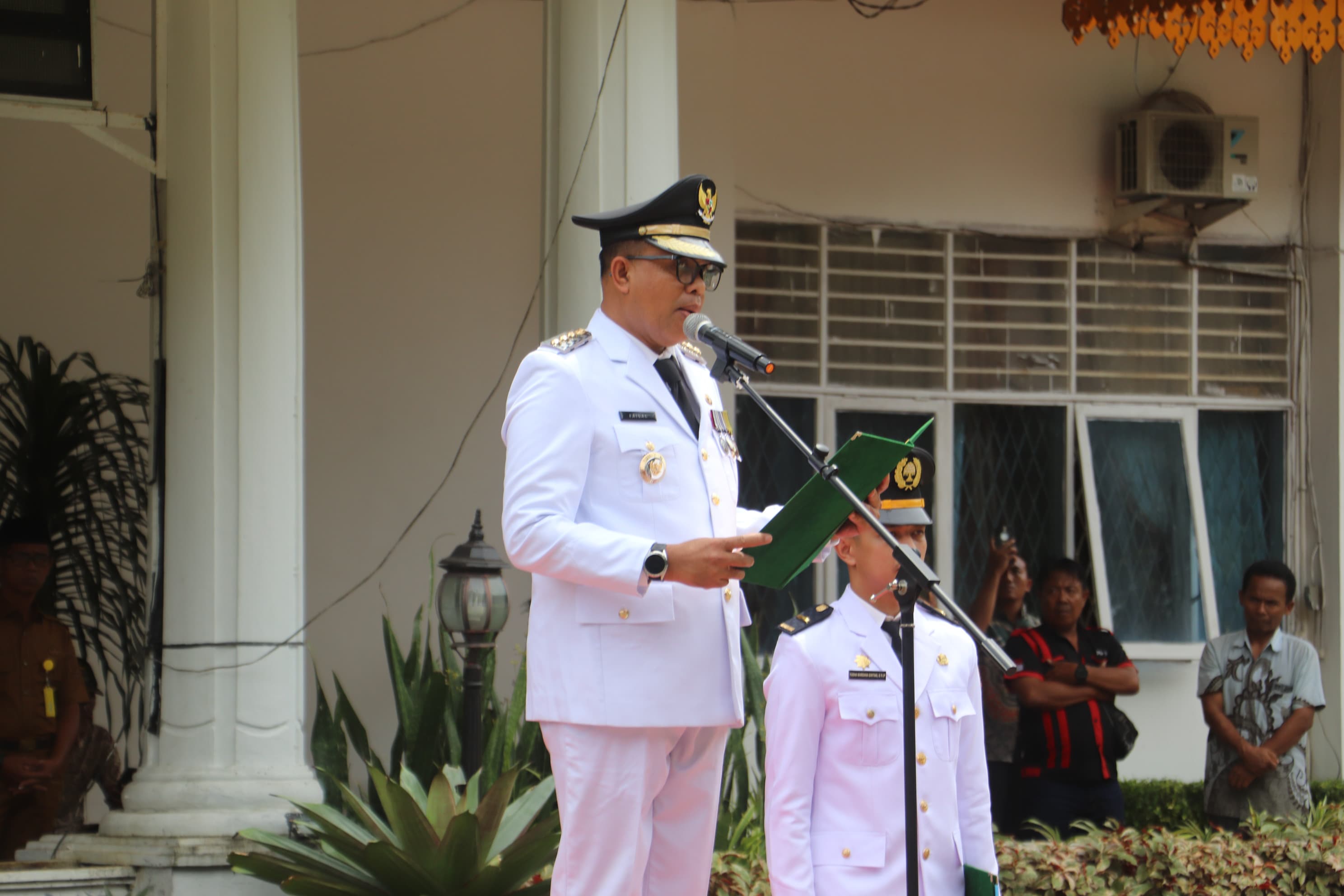 Kapolres Langkat Hadiri Pengukuhan Penambahan Masa Jabatan Kades